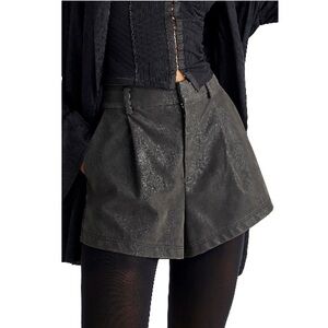 Free People Roma High Waist Faux Suede Shorts NWT